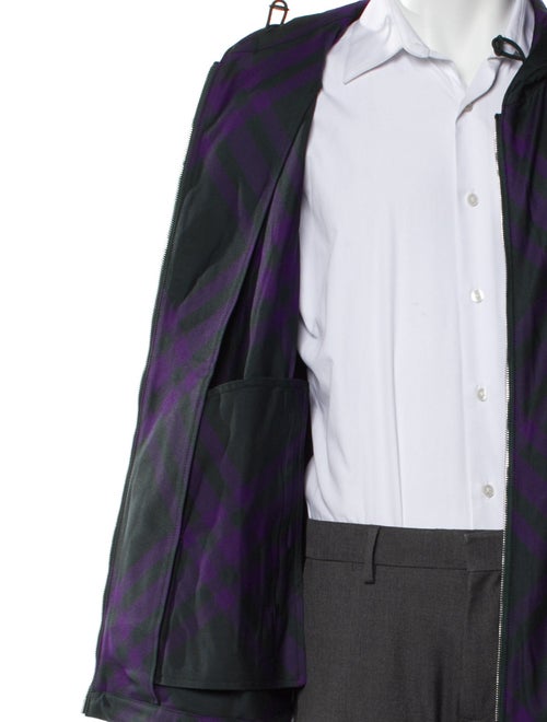 Burberry Plaid Print Windbreaker