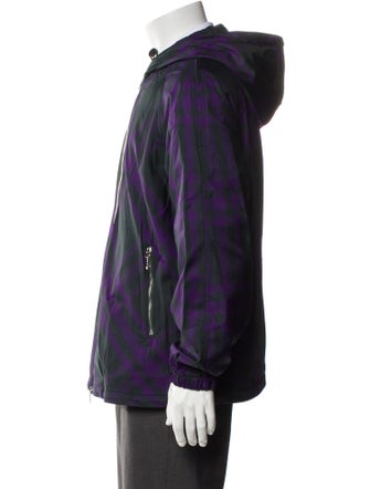 Burberry Plaid Print Windbreaker