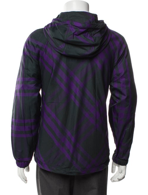 Burberry Plaid Print Windbreaker