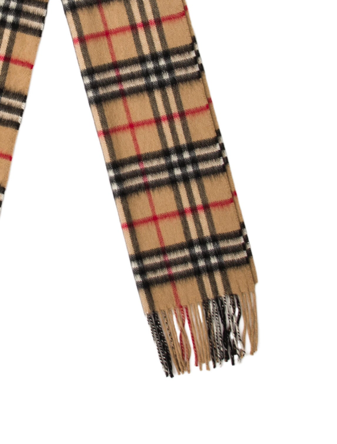 Burberry Cashmere Nova Check Pattern Scarf