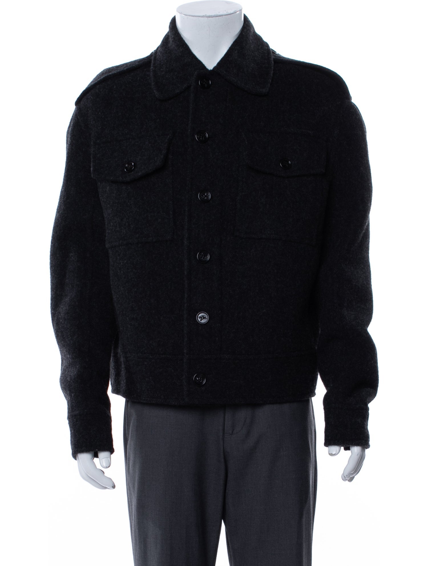 Burberry Virgin Wool Trucker Jacket