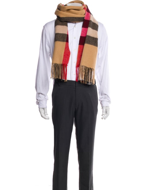 Burberry Cashmere Exploded Check Pattern Scarf
