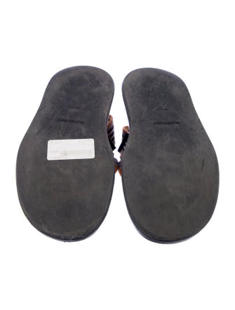 Burberry Canvas Printed Slingback Sandals