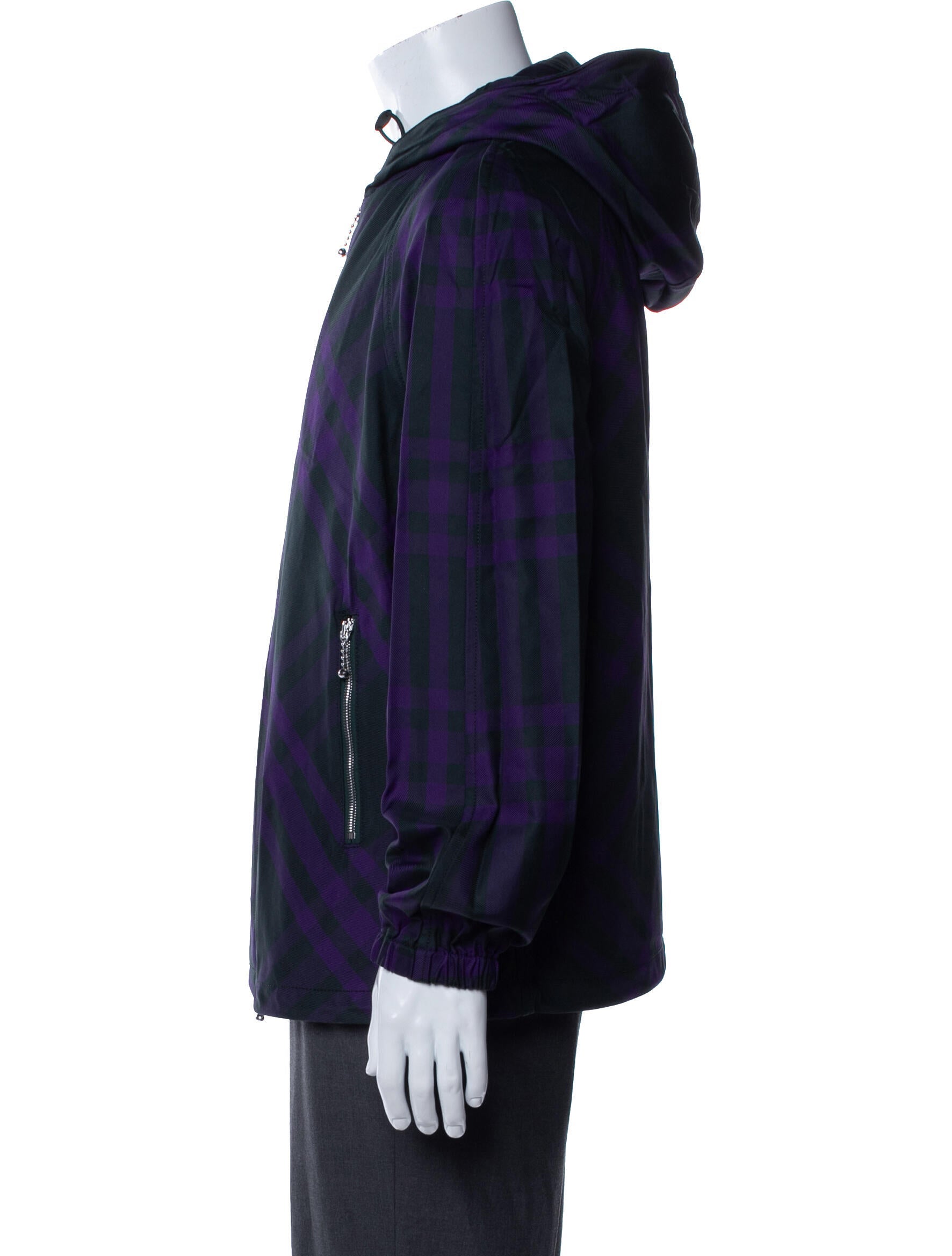 Burberry Plaid Print Windbreaker w/ Tags