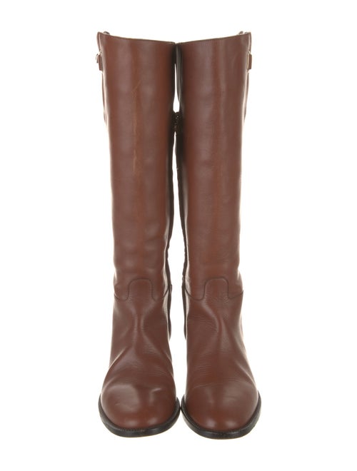 Burberry Leather Riding Boots