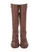 Burberry Leather Riding Boots