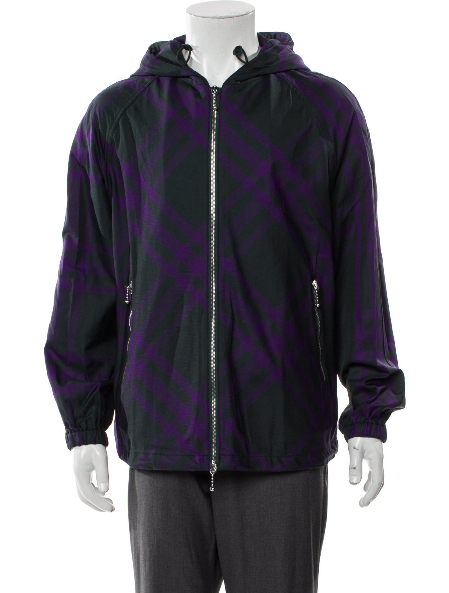 Burberry Plaid Print Windbreaker w/ Tags