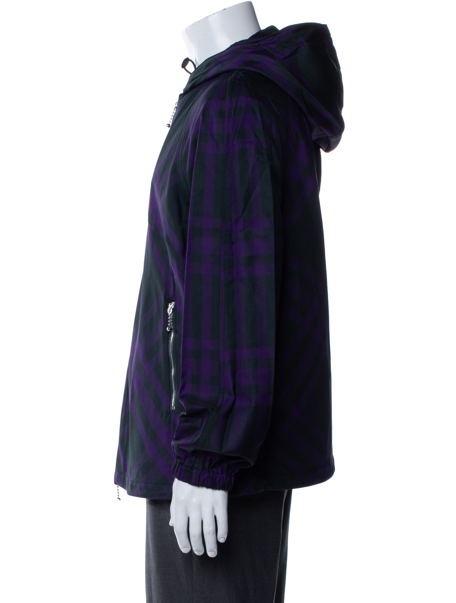 Burberry Plaid Print Windbreaker w/ Tags