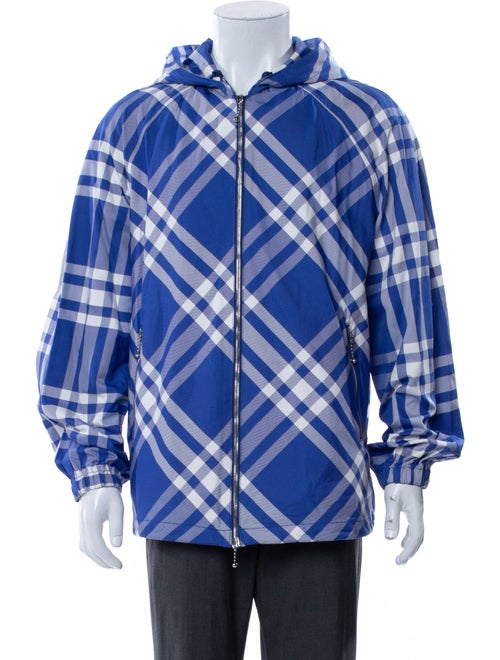 Burberry Plaid Print Jacket