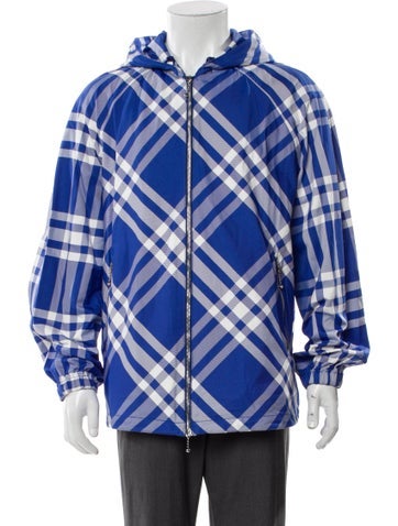 Burberry Outerwear Plaid Print Jacket XS