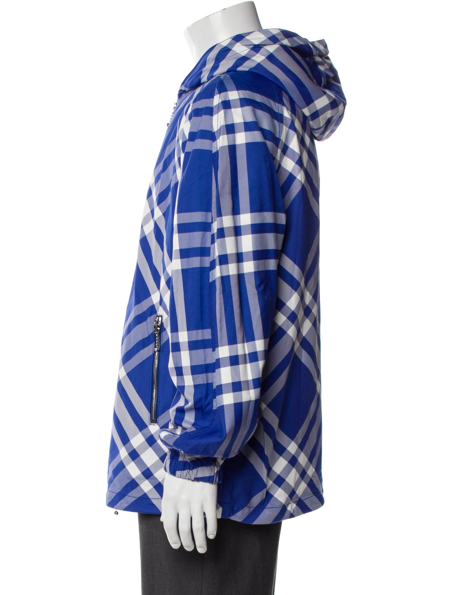 Burberry Plaid Print Jacket