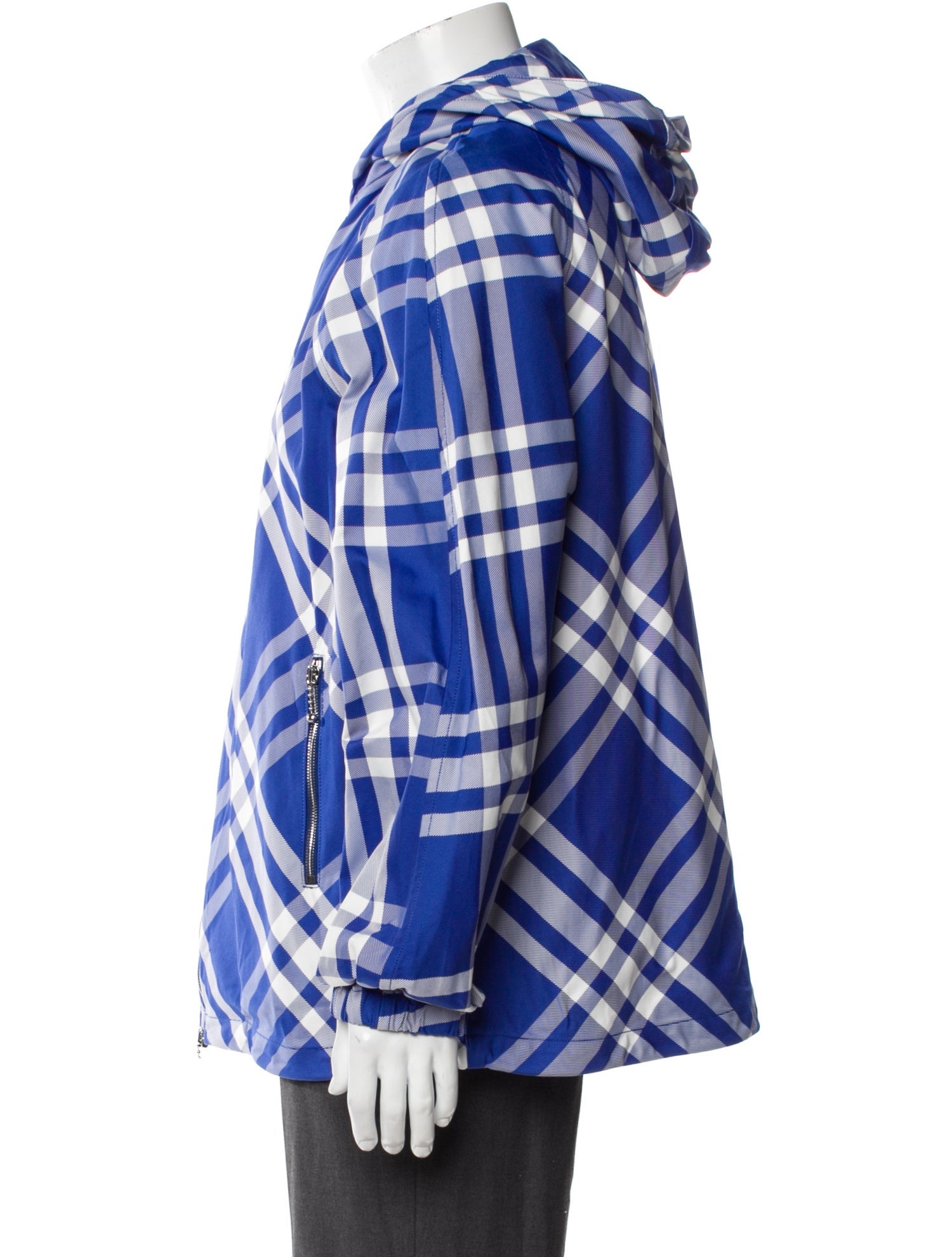 Burberry Plaid Print Windbreaker