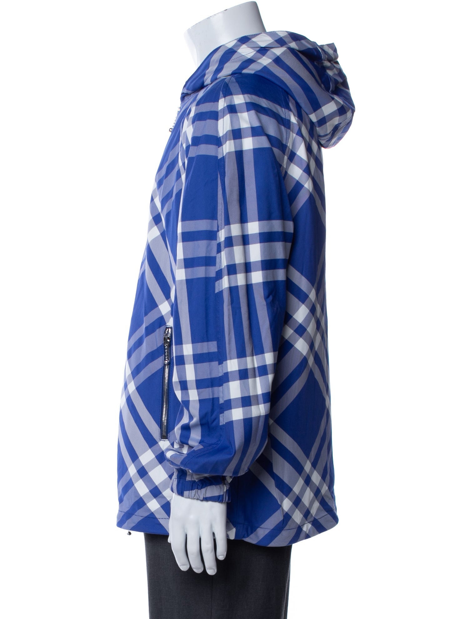 Burberry Plaid Print Windbreaker