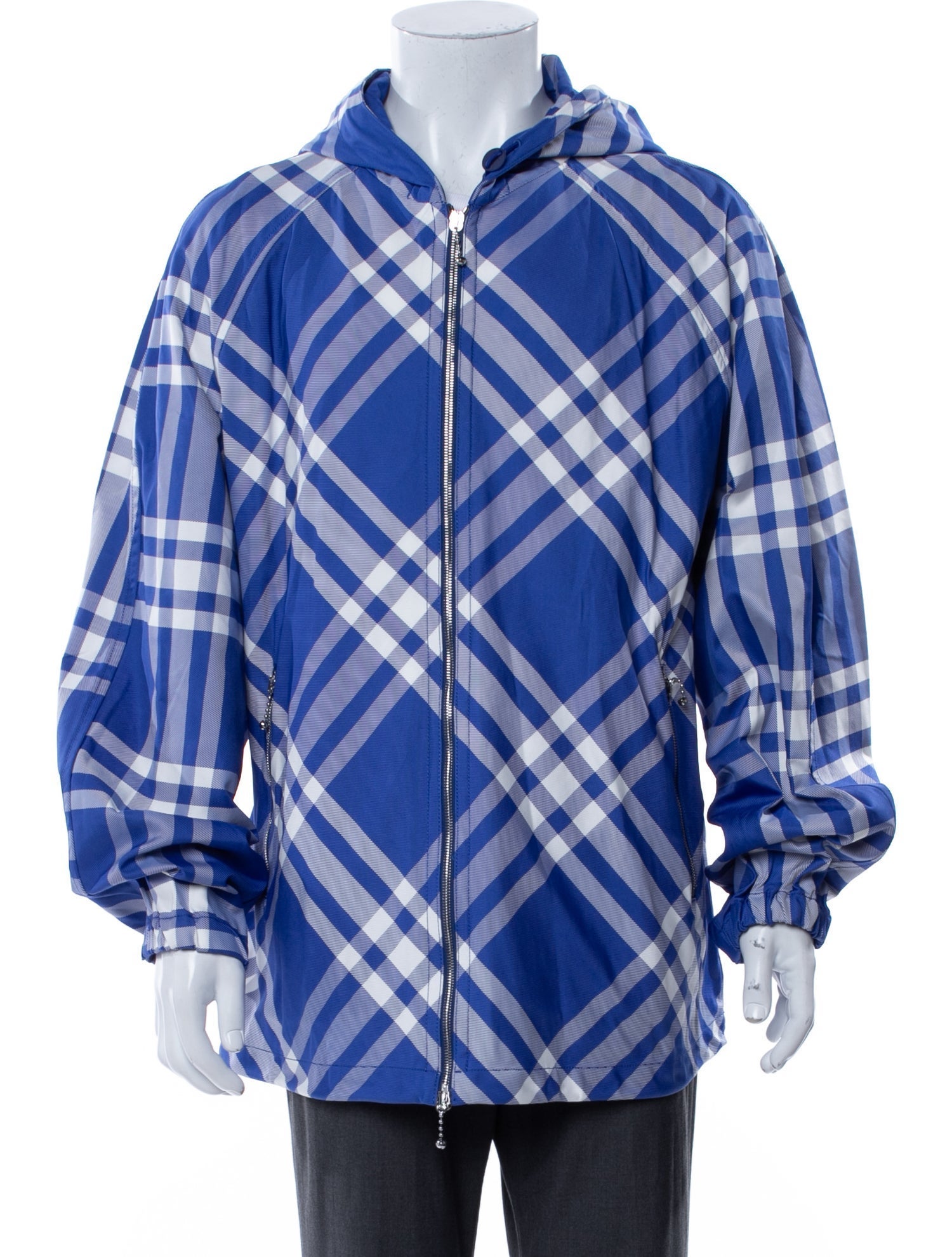 Burberry Plaid Print Jacket