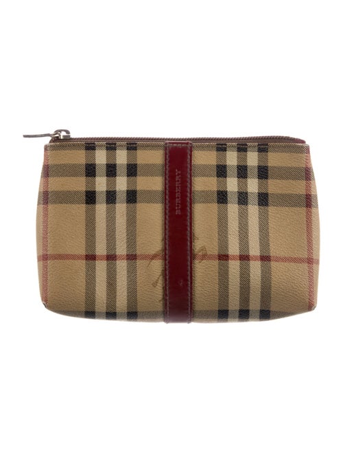 Burberry Coated Canvas Cosmetic Bag