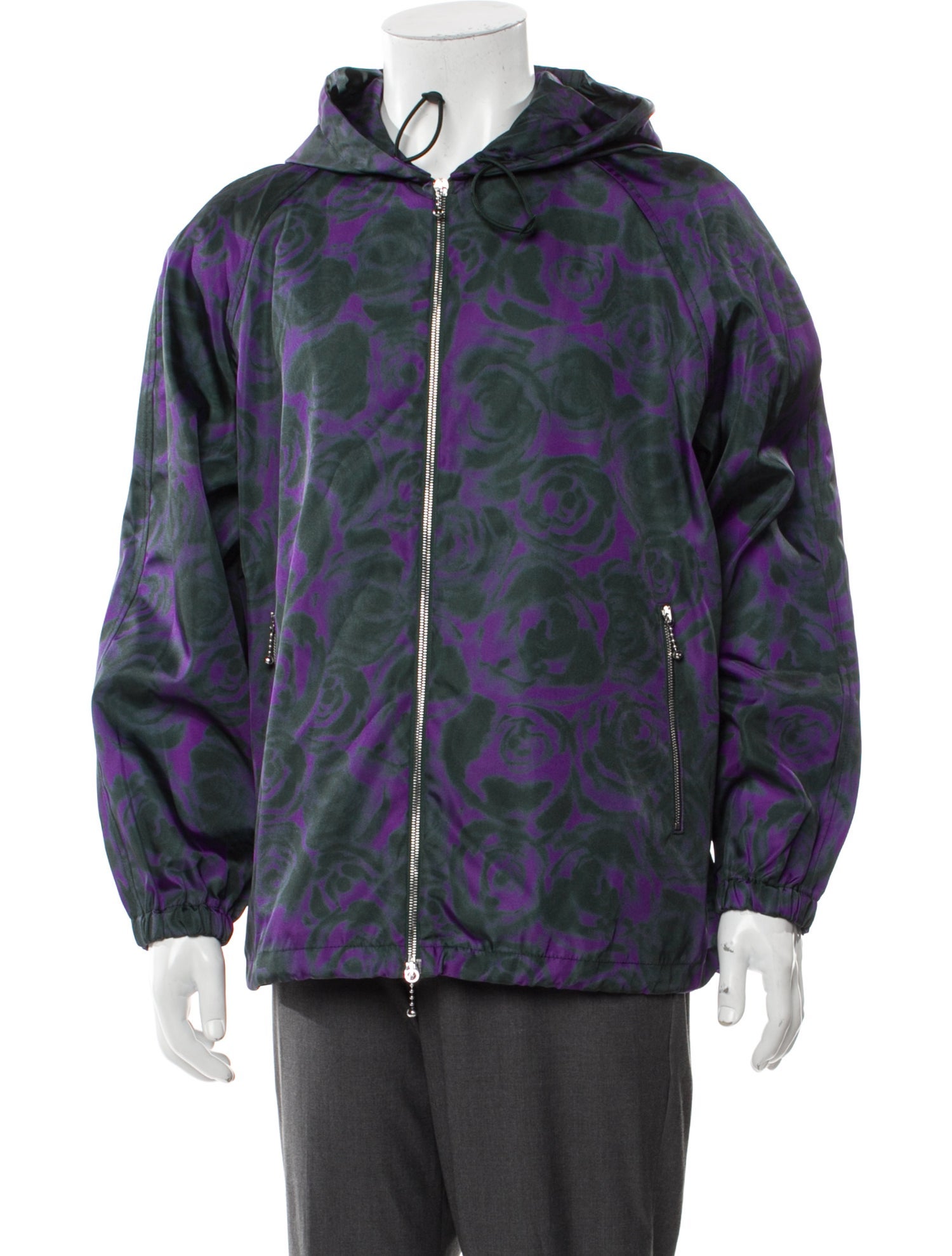 Burberry Plaid Print Windbreaker