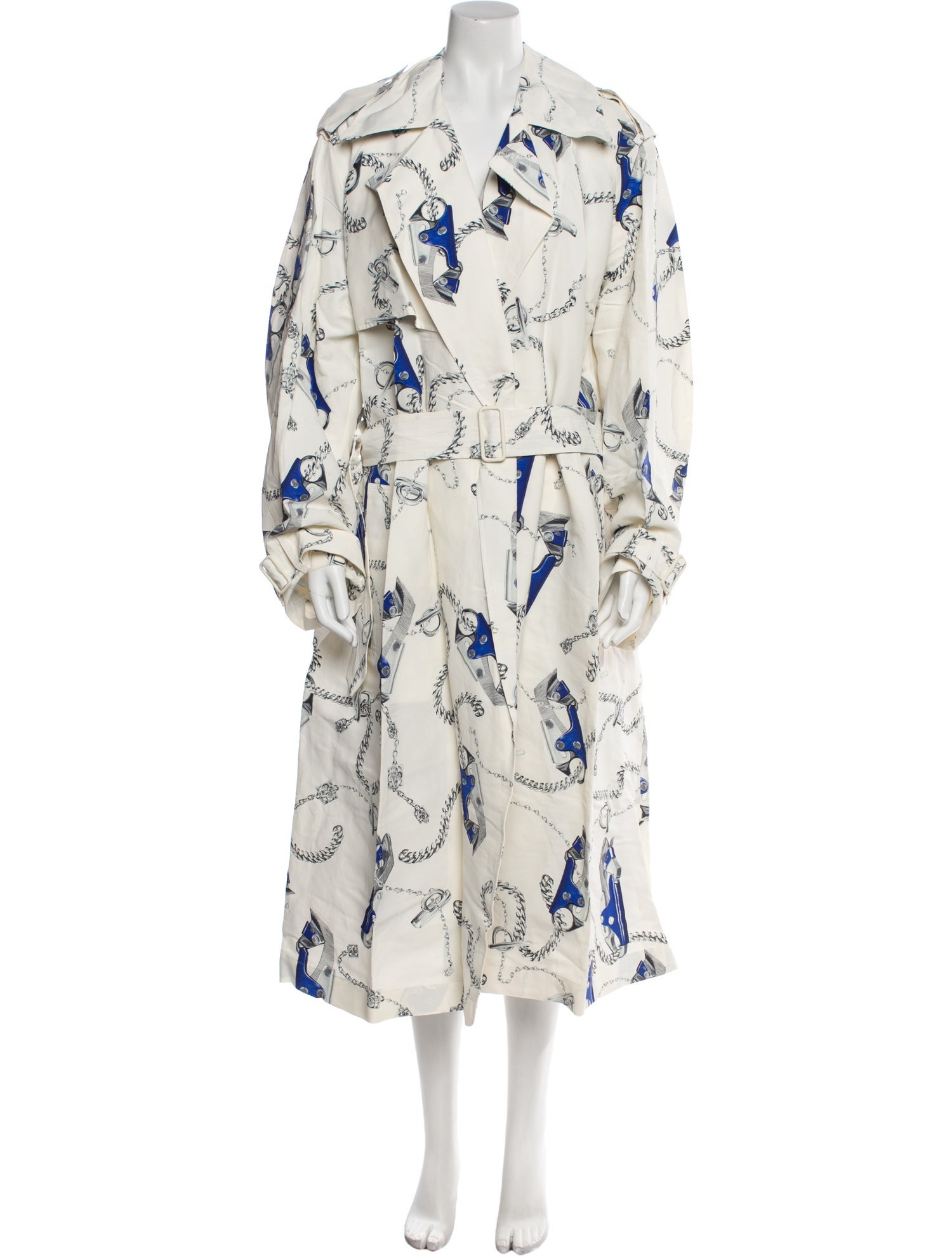 Burberry Printed Trench Coat w/ Tags