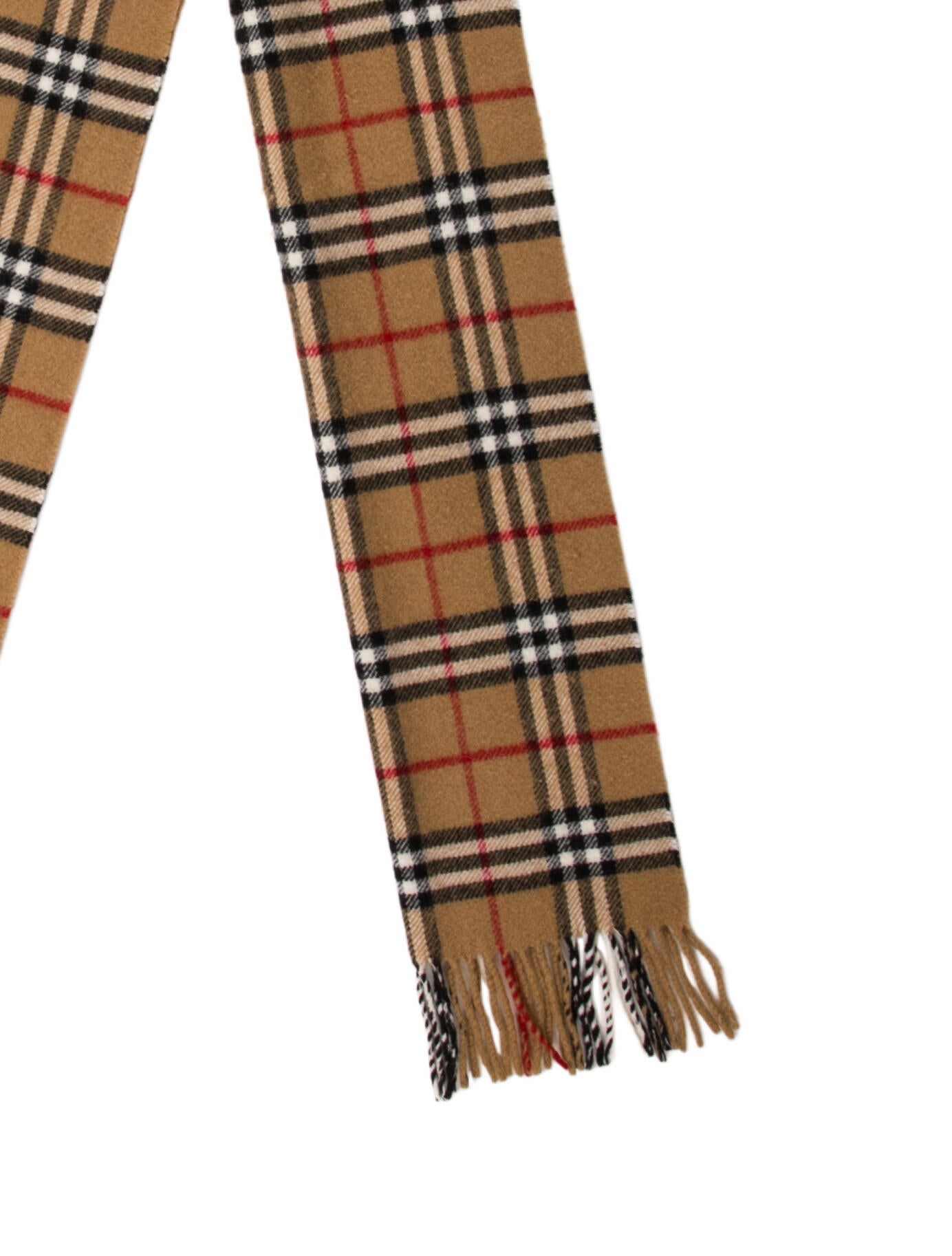 Burberry Wool Nova Check Pattern Scarf