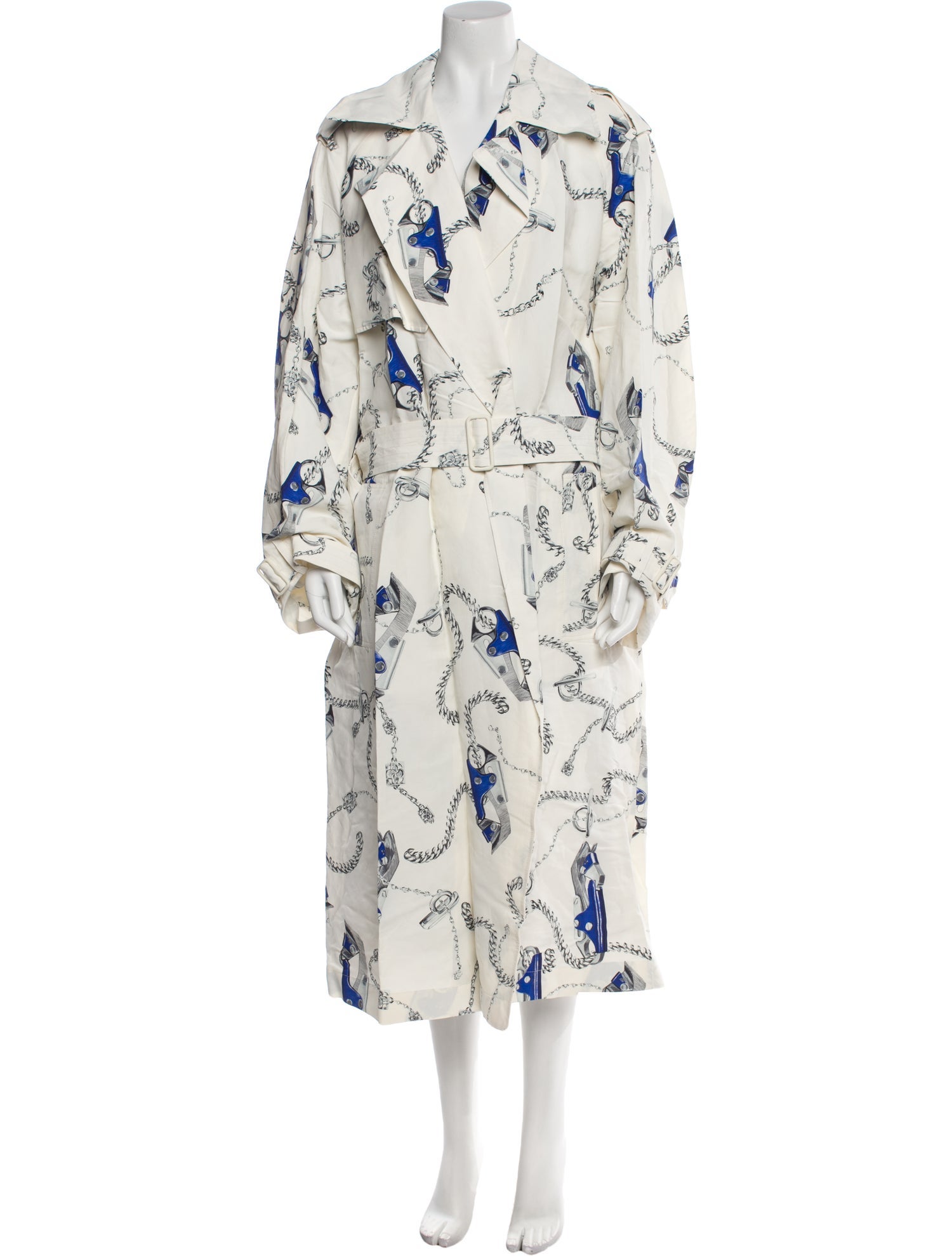 Burberry Printed Trench Coat w/ Tags