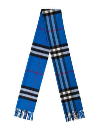 Burberry Cashmere House Check Pattern Scarf