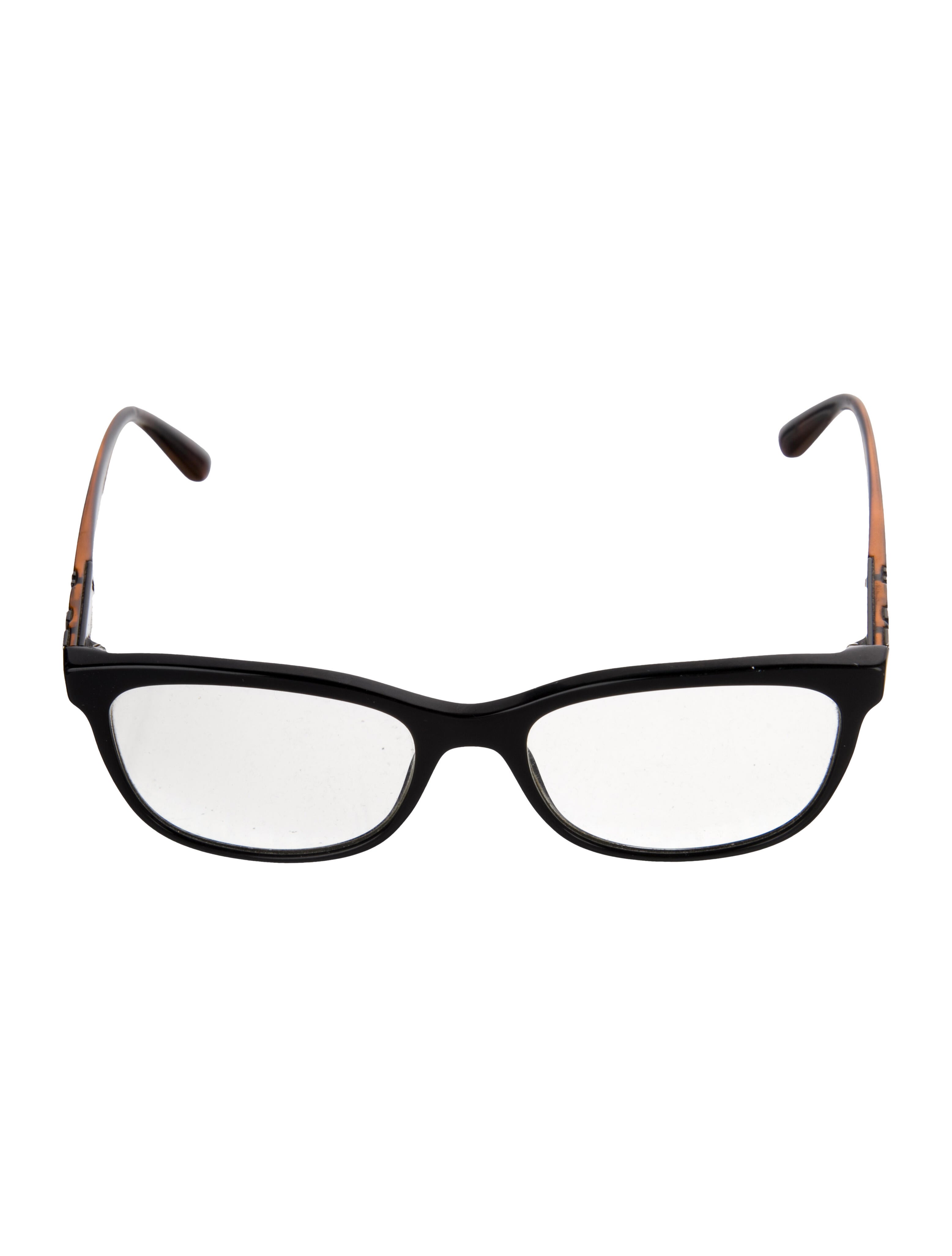 Burberry House Check Pattern Square Eyeglasses