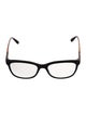 Burberry House Check Pattern Square Eyeglasses