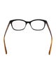 Burberry House Check Pattern Square Eyeglasses