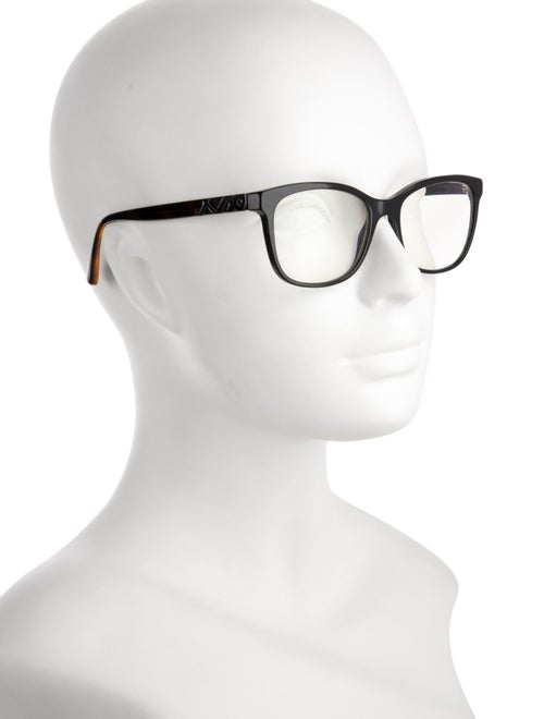 Burberry House Check Pattern Square Eyeglasses