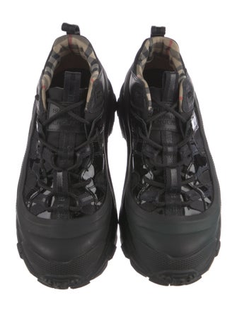 Burberry Nova Check Pattern Nylon Sneakers