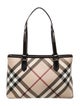 Burberry Super Nova Check Top Handle Bag