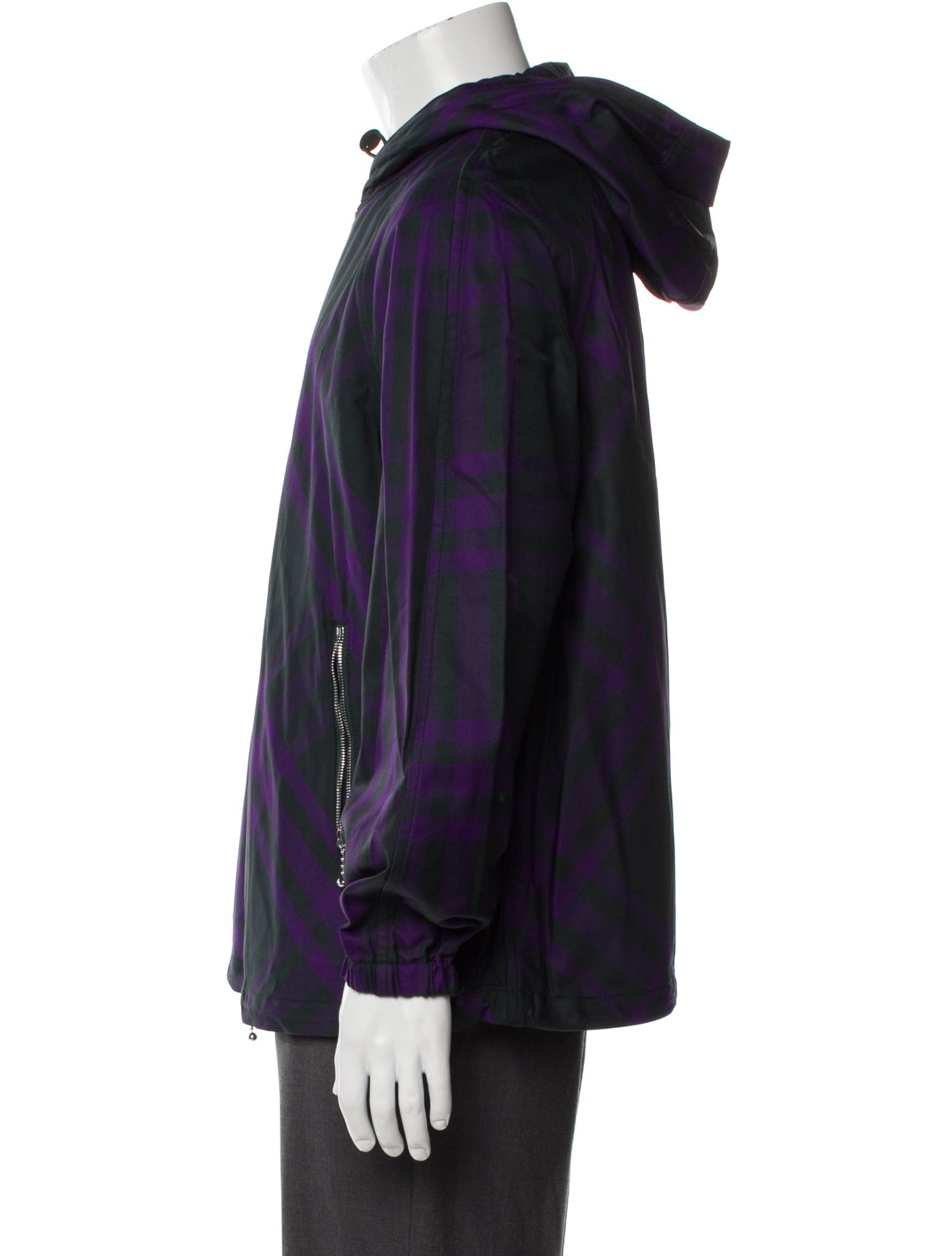 Burberry Plaid Print Windbreaker w/ Tags