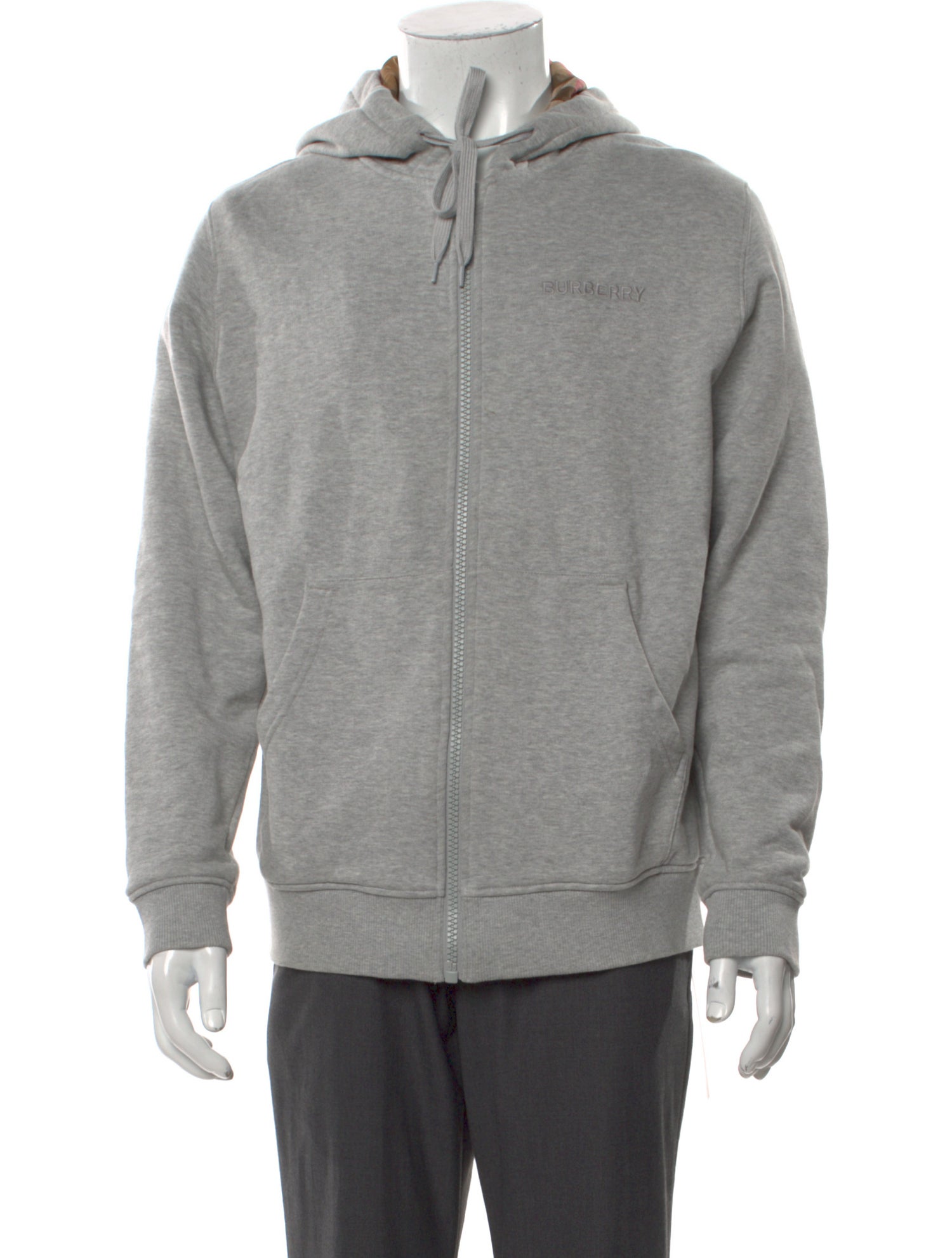 Burberry V-Neck Long Sleeve Hoodie