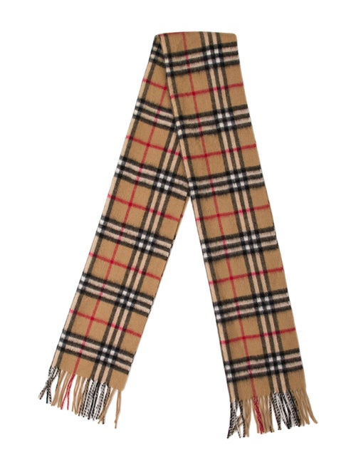 Burberry Cashmere House Check Pattern Scarf