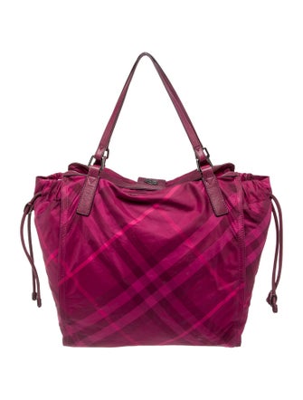 Burberry Smoked Check Bucket Bag