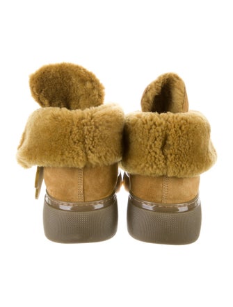 Burberry Suede Lace-Up Boots