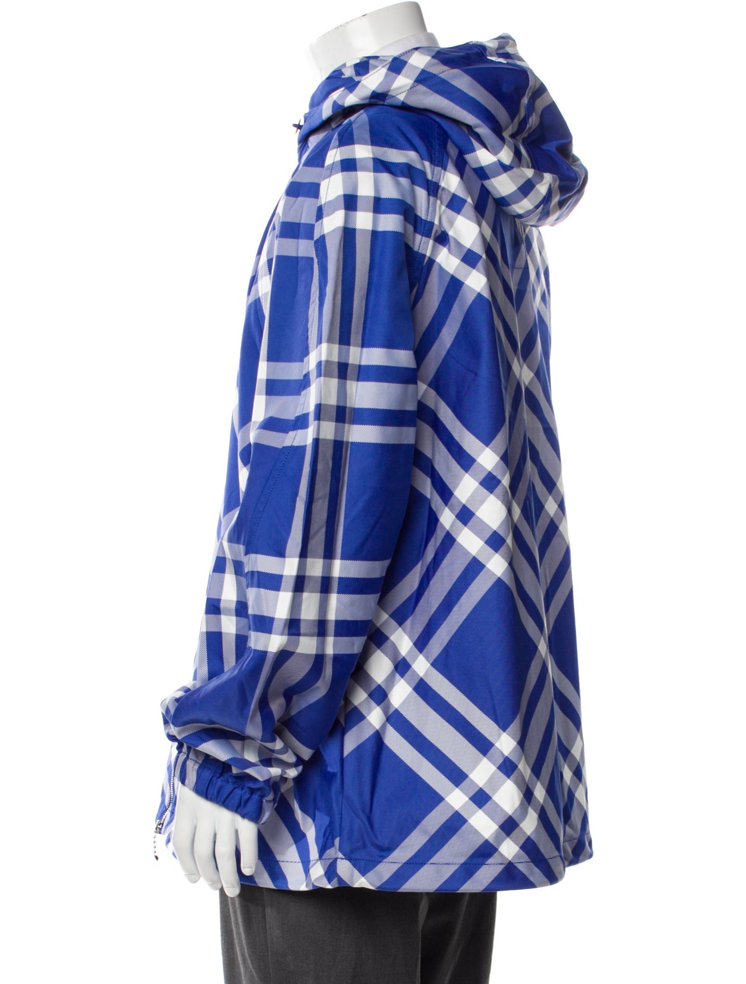 Burberry Plaid Print Windbreaker