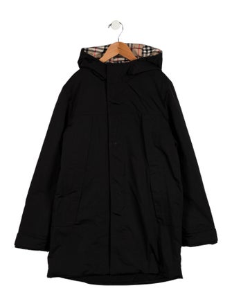 Burberry Boys' Embroidered Hooded Coat