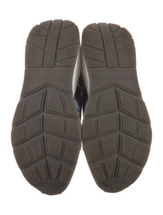 Burberry Nova Check Pattern Canvas Athletic Sneakers