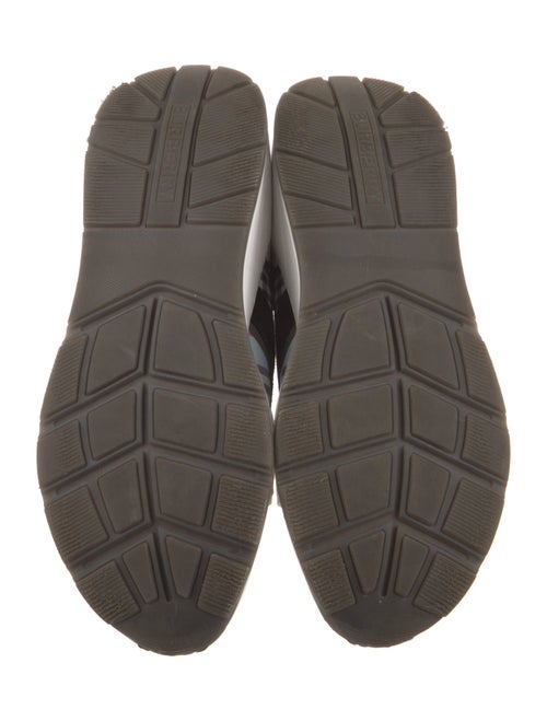 Burberry Nova Check Pattern Canvas Athletic Sneakers