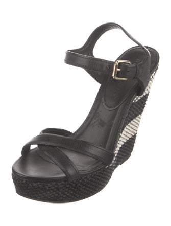 Burberry Leather Espadrilles