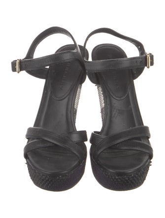 Burberry Leather Espadrilles