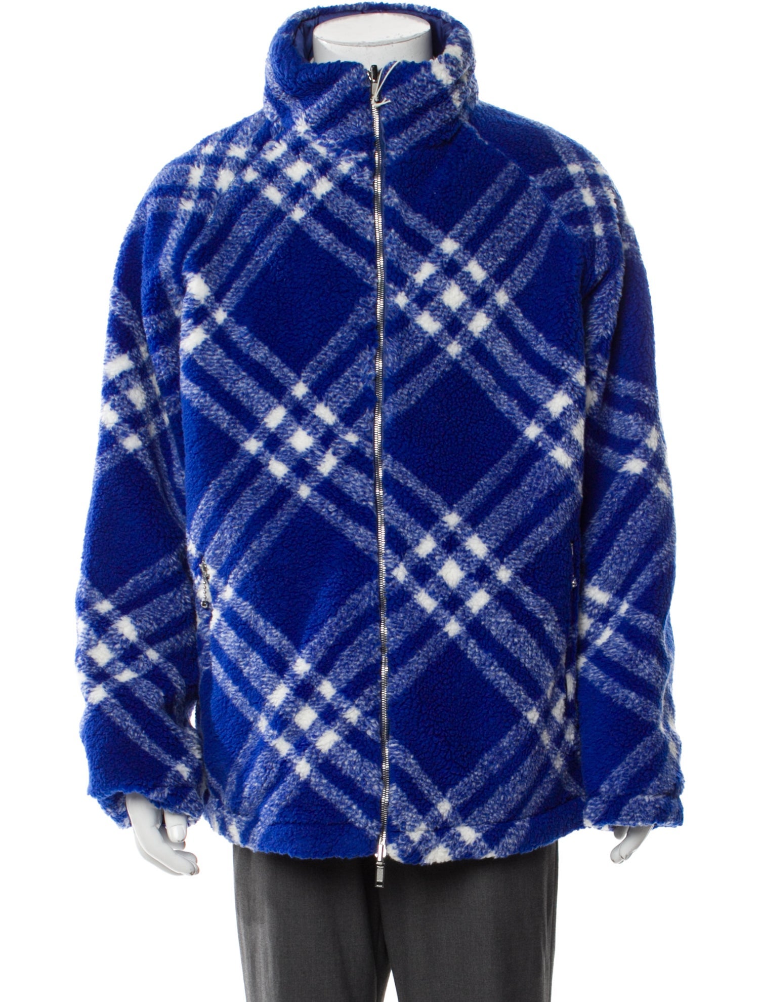 Burberry Plaid Print Puffer Coat