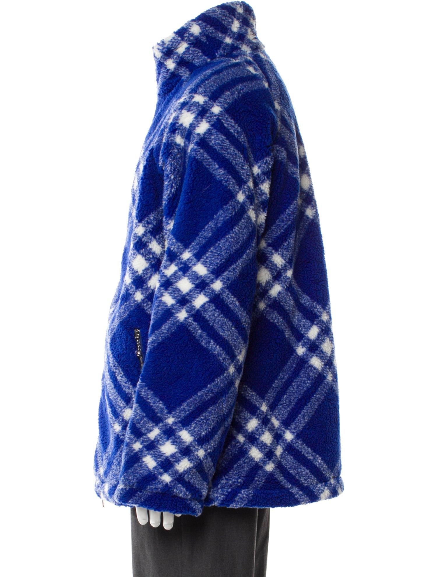 Burberry Plaid Print Puffer Coat