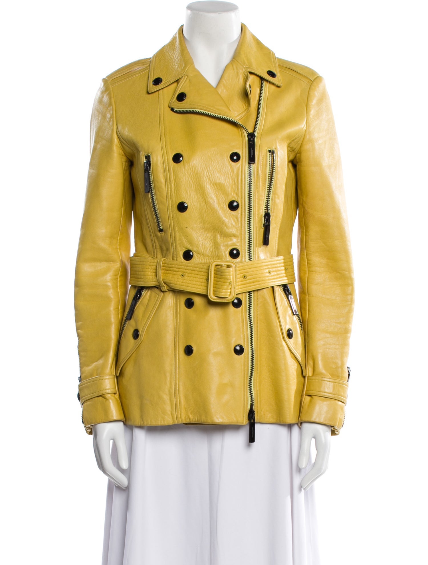 Burberry Leather Utility Jacket