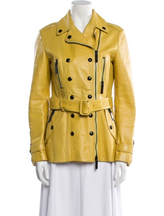 Burberry Leather Utility Jacket