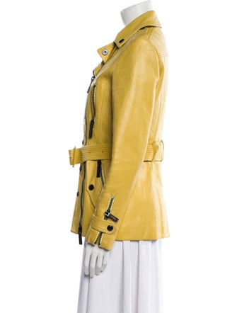 Burberry Leather Utility Jacket