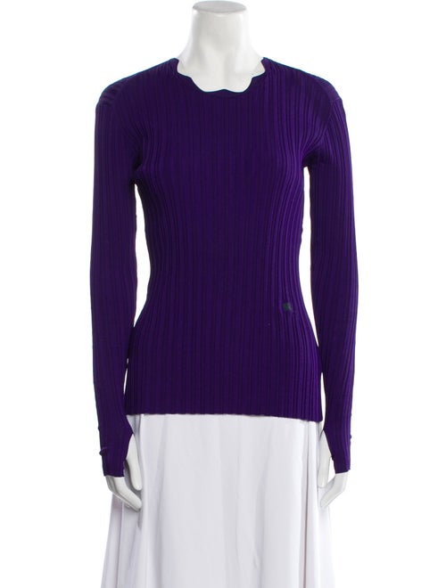 Burberry Crew Neck Long Sleeve Top