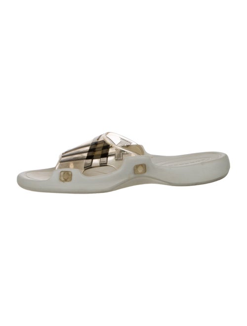 Burberry Abstract Check Rubber Slides