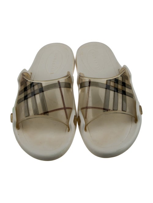 Burberry Abstract Check Rubber Slides