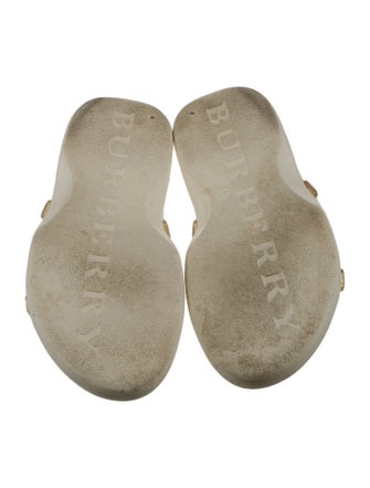 Burberry Abstract Check Rubber Slides